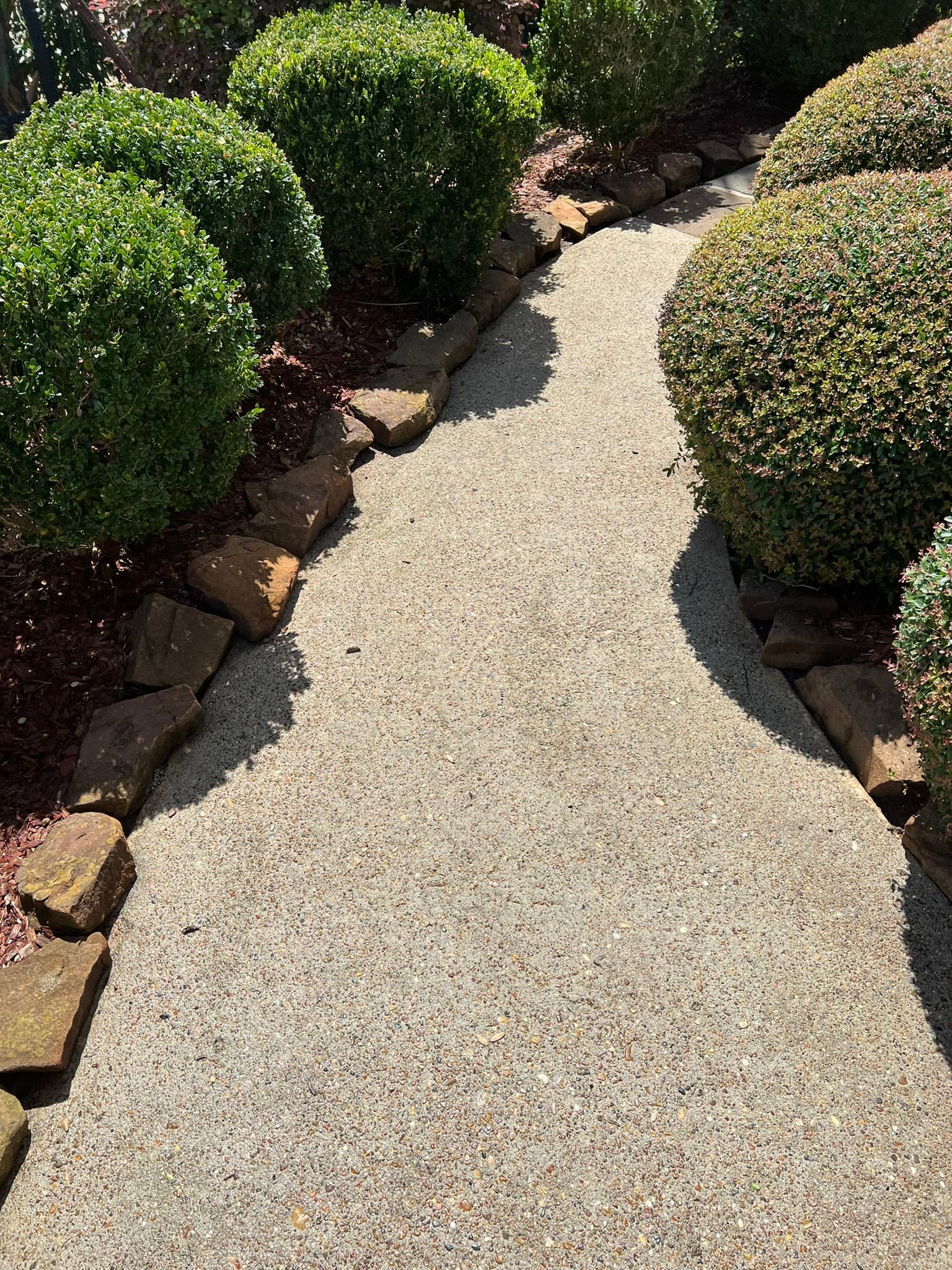 Side driveway after